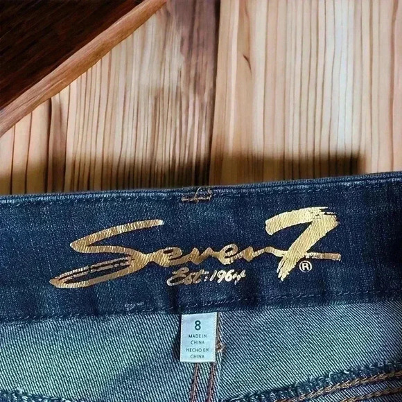 Seven7 Size 8 Women’s Tummyless High Rise Skinny Jeans. Tapered Ankle. - Picture 3 of 6